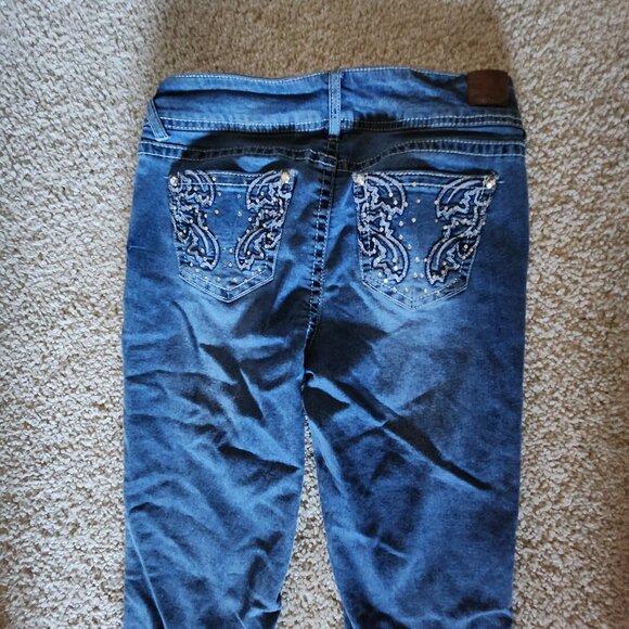 Euc Wallflower Womens Blue Jeans Regular Fit Boot Cut Size 7 - Picture 5 of 8